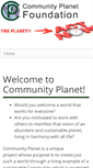 Mobile Screenshot of communityplanet.org