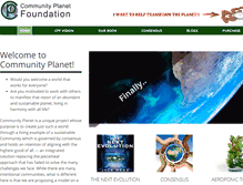 Tablet Screenshot of communityplanet.org
